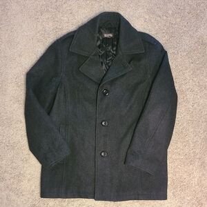 Michael Kors Men's Medium Black Wool Coat